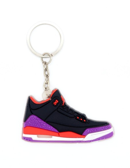 porte clé Jordan 3 black crimson purple