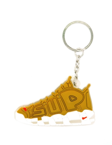 Porte cle Supreme x Nike air more uptempo suptempo gold par Sneakeys