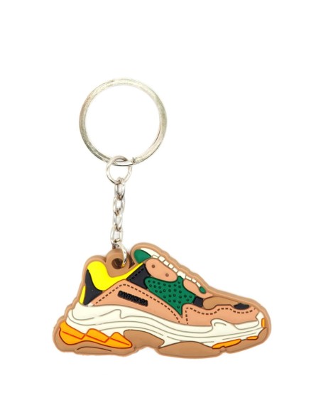 Porte Clé Balenciaga Triple S Green Yellow