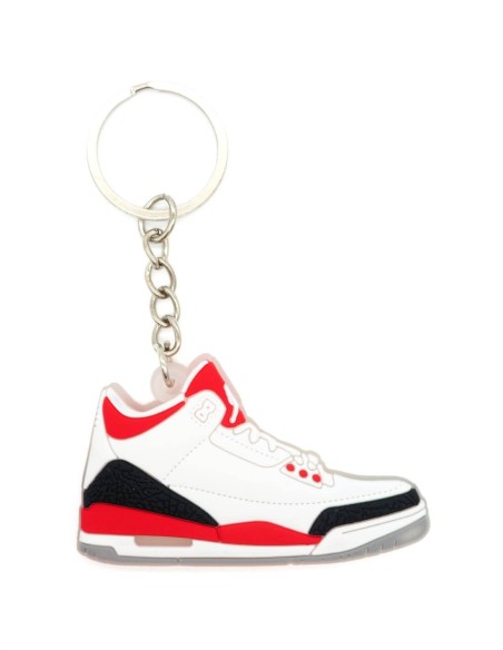 porte clé Jordan 3 fire red cement
