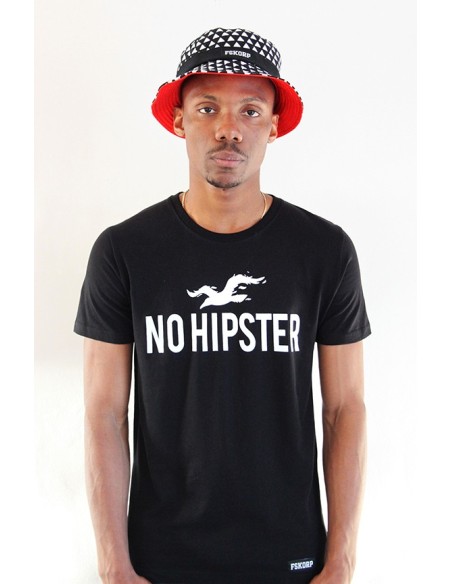 T-shirt No hipster noir