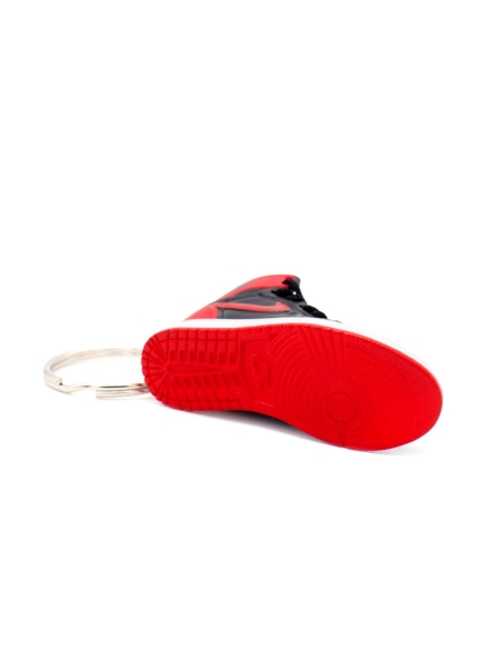 Porte-clé 3D Jordan 1 OG Bred