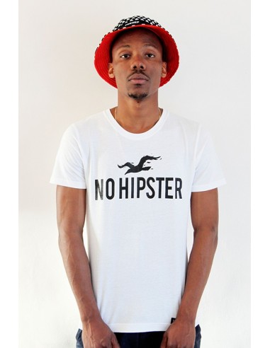 T-shirt No hipster blanc