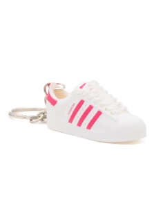Porte-clé Sneakers 3D Adidas Superstar Blanc/Rose