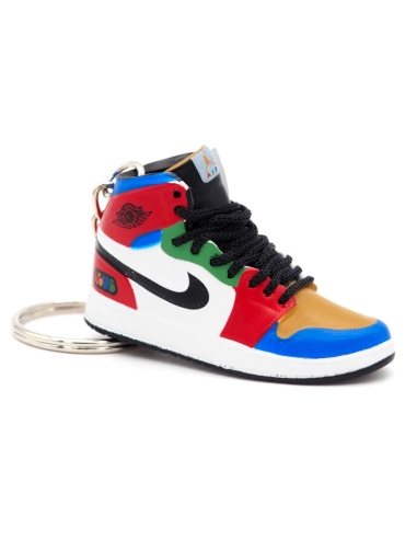 Porte-clé sneakers 3D Jordan 1 Fearless Blue The Great