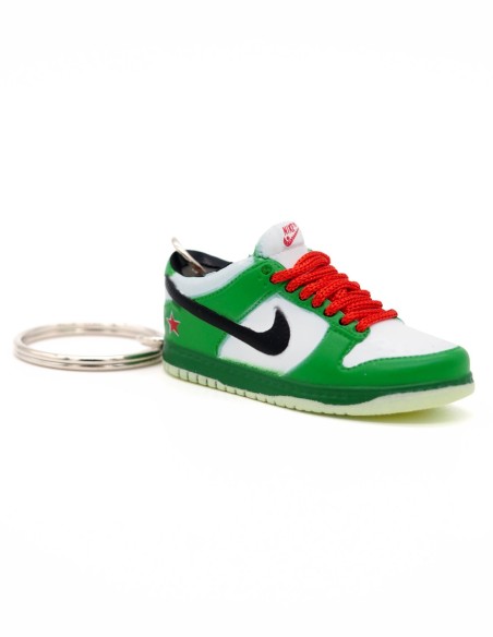Porte-clé 3D Nike SB Dunk Low Heineken