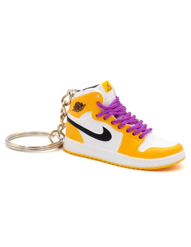 Porte-clé Sneakers 3D Jordan 1 Lakers