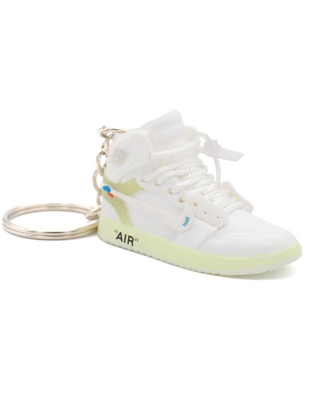 Porte-clé 3D Sneakers Jordan 1 Off-White NRG