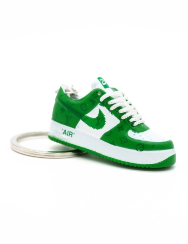 Porte-clé 3D Air Force 1 Louis Vuitton Green