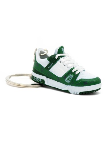 Porte-clé sneakers 3D LV Trainer Green
