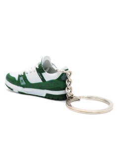Porte-clé sneakers 3D LV Trainer Green 2