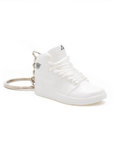 Porte-clé sneakers 3D Jordan 1 Triple White