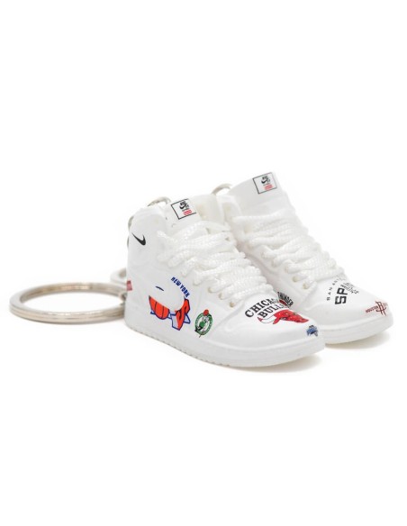 Porte-clé sneakers 3D Jordan 1 Supreme NBA