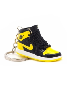 Porte-clé 3D Jordan 1 Black Yellow