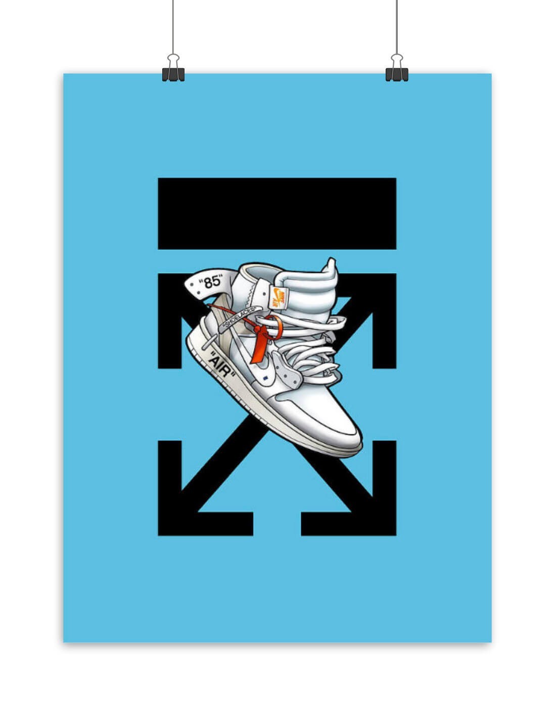 Poster Jordan 1 Off-White White Logo