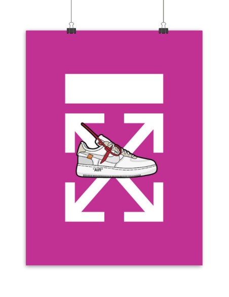 Poster Air Force 1 Off White The Ten
