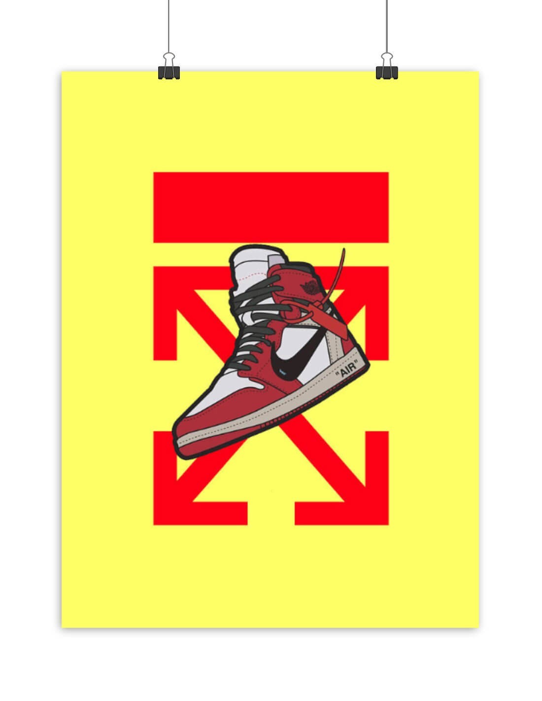Poster Jordan 1 Off-White Chicago Logo