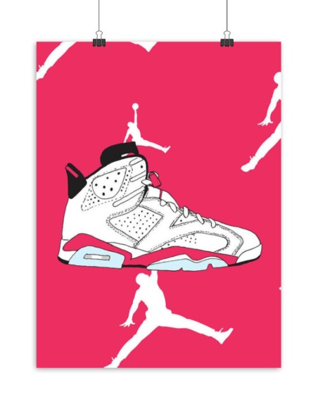 Poster Jordan 6 Infrared White