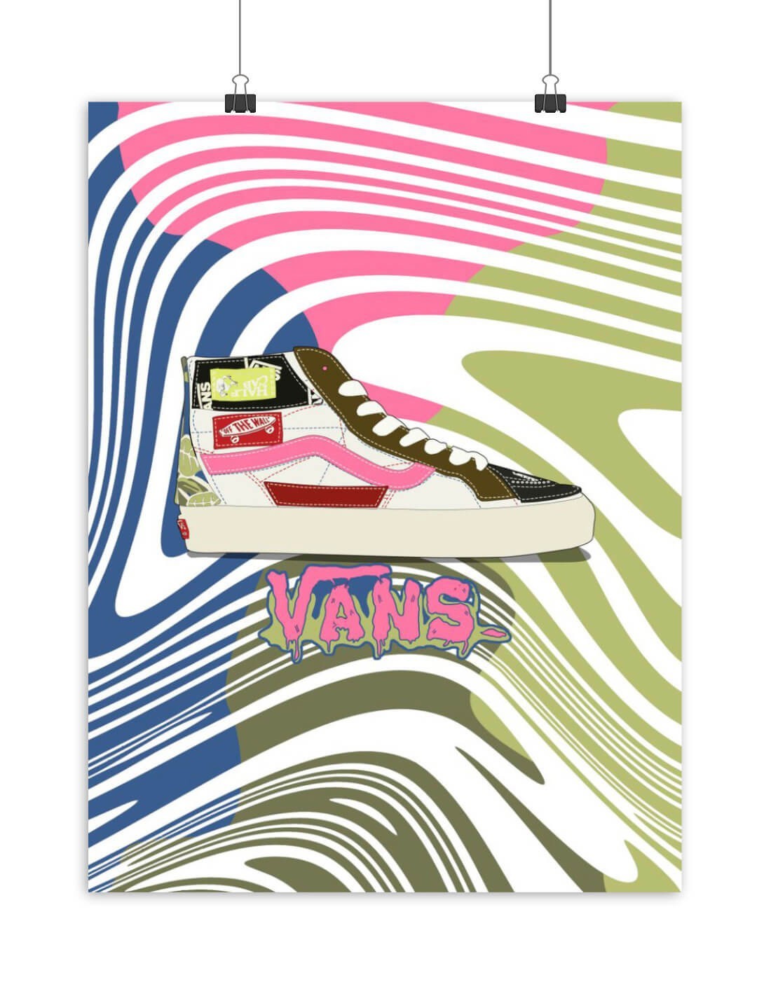 Poster Vans Sk8 Hi Woodstock