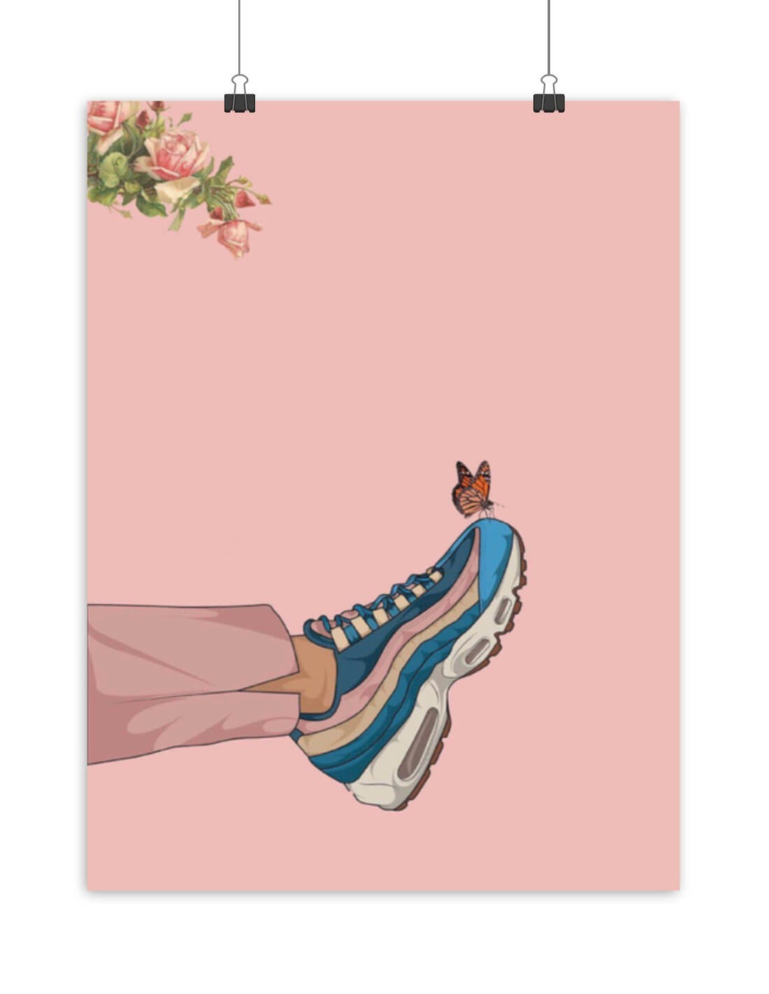 Poster Sneakers Air Max 95 Butterfly
