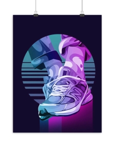 Poster New Balance 990 V5 Neon