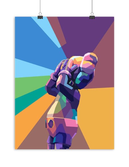 Poster Kaws Geometric