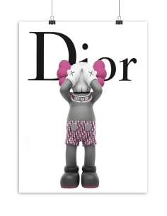Poster Kaws x Dior