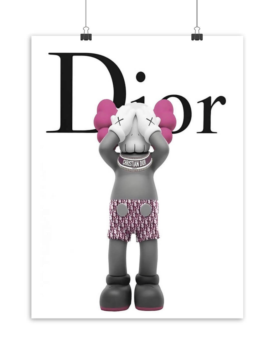 Poster Kaws x Dior