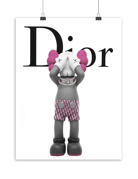 Poster Kaws x Dior