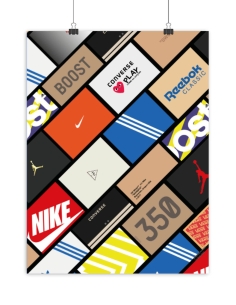 Poster Sneakers boxes