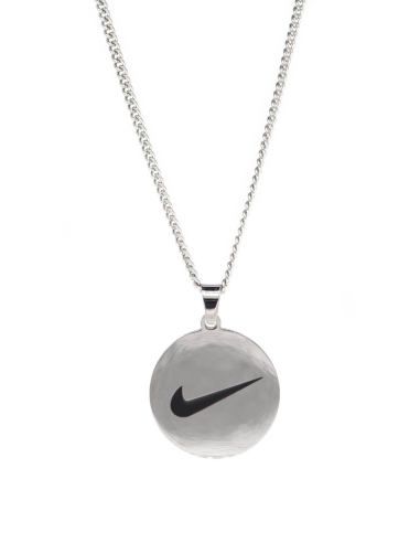 Collier streetwear Swoosh Argent