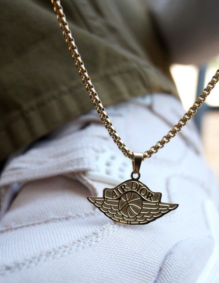 Collier Jordan Wingman Doré