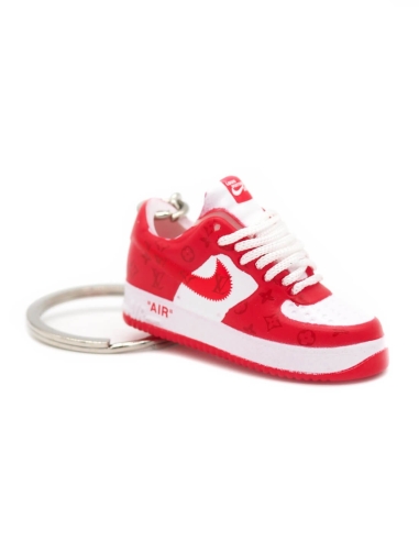 Porte-clé 3D Nike Air Force 1 Louis Vuitton Red