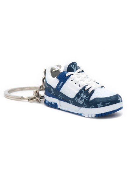 Porte-Clé 3D Louis Vuitton LV Trainer Blue Denim