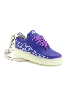 Porte-clé 3D Air Force 1 Skeleton Purple