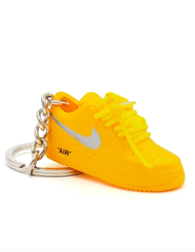 Porte-clé 3D Air Force 1 Off-White Gold