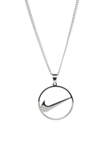 Collier Nike Swoosh Circle Argent