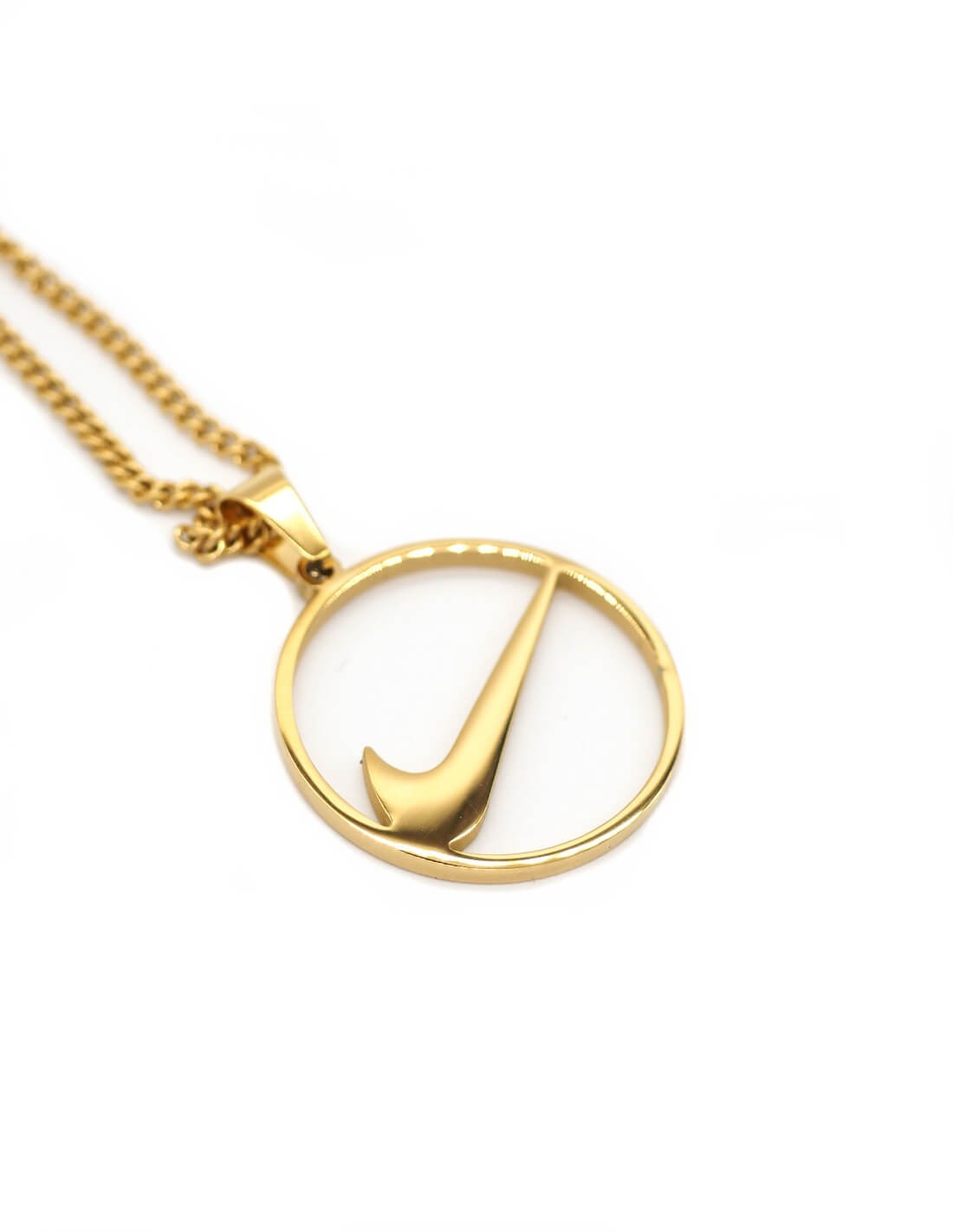 Collier Nike Swoosh Circle Doré