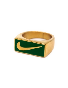 Bague Nike Swoosh Block Green 2