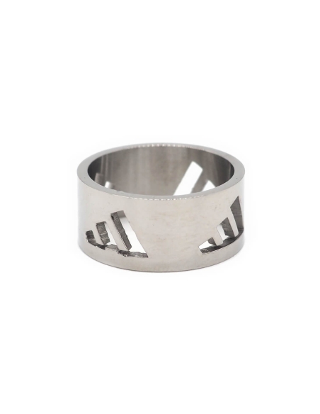 Bague Trois Bandes Argentée