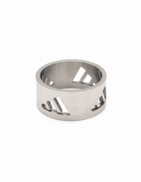 Bague Trois Bandes Argentée