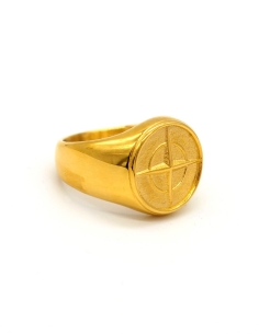 Bague Stone Island Compass Dorée 2