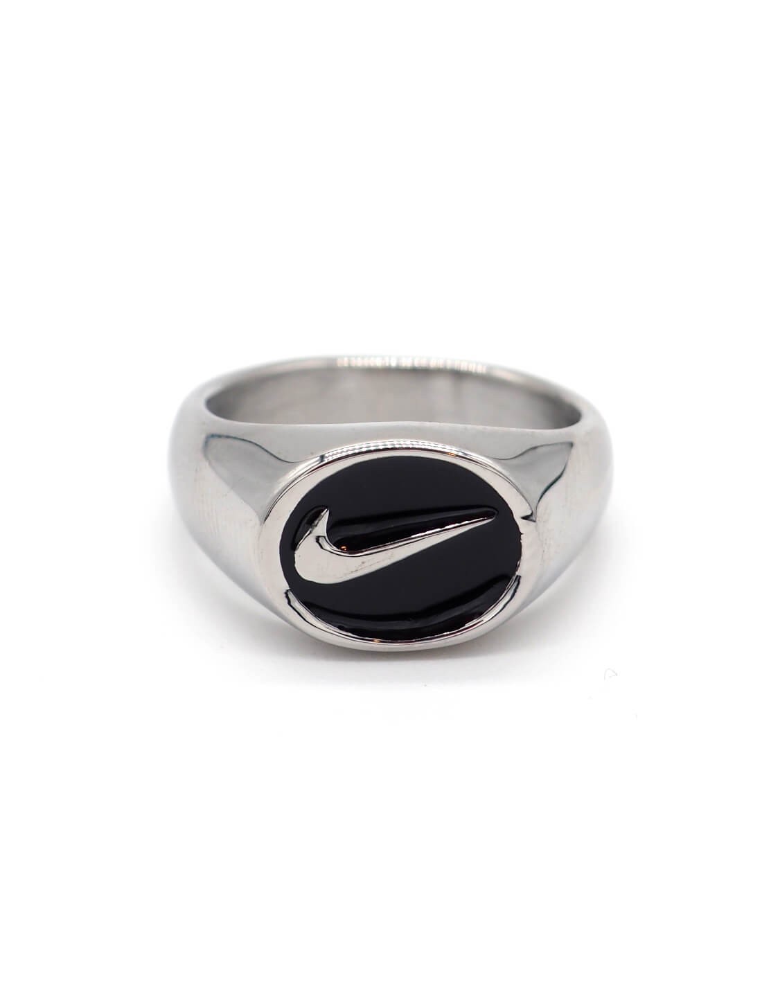 Bague Nike Retro Swoosh argentée
