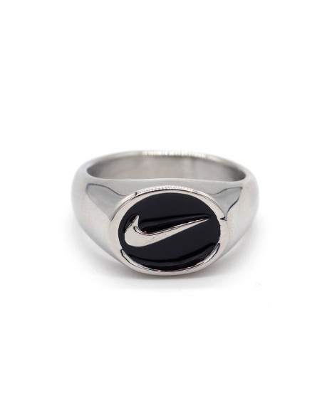 Bague Nike Retro Swoosh argentée