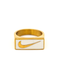 Bague Nike Swoosh Block White