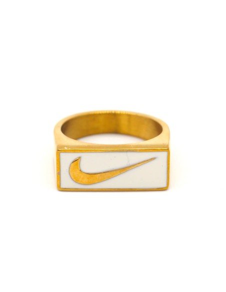 Bague Nike Swoosh Block White