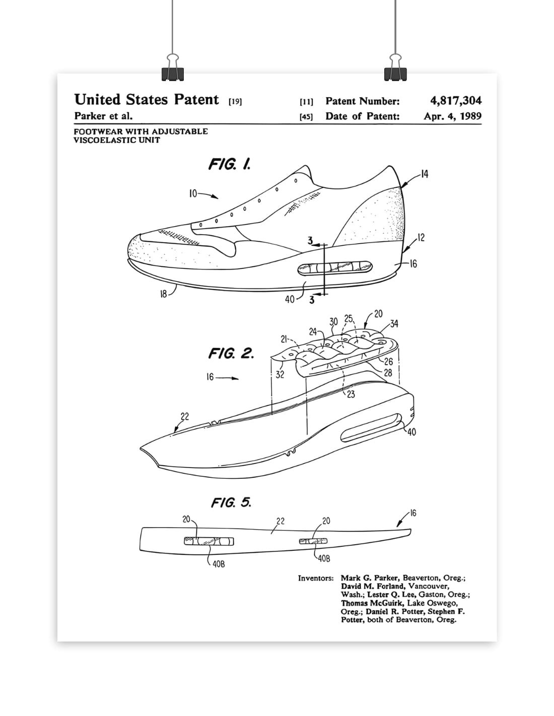 poster air max 1 noir et blanc