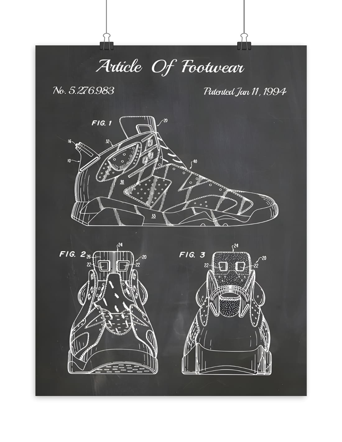 Poster jordan 6 design