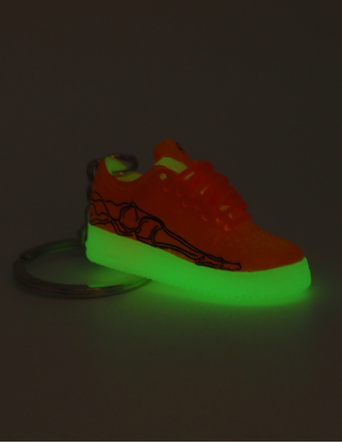 Porte-Clé 3D Air Force 1 "Skeleton" Orange