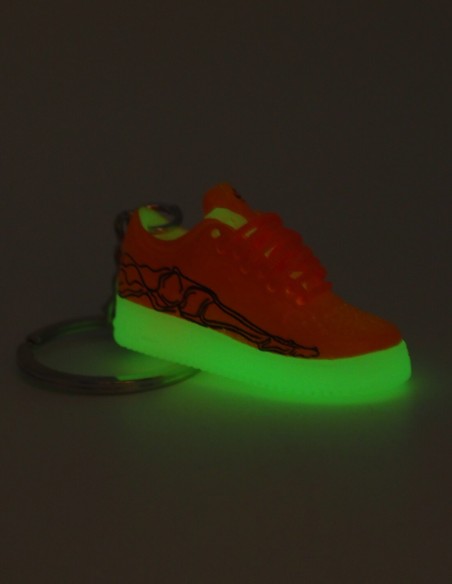Porte-Clé 3D Air Force 1 "Skeleton" Orange